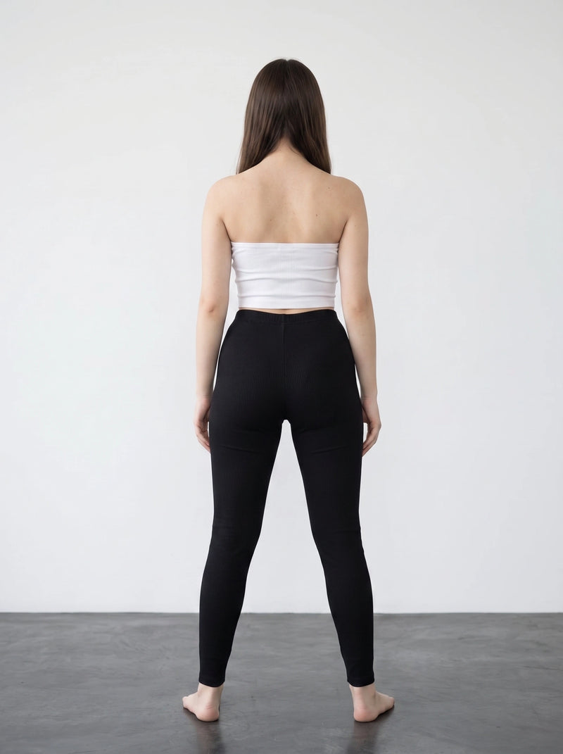 Black Cotton Leggings