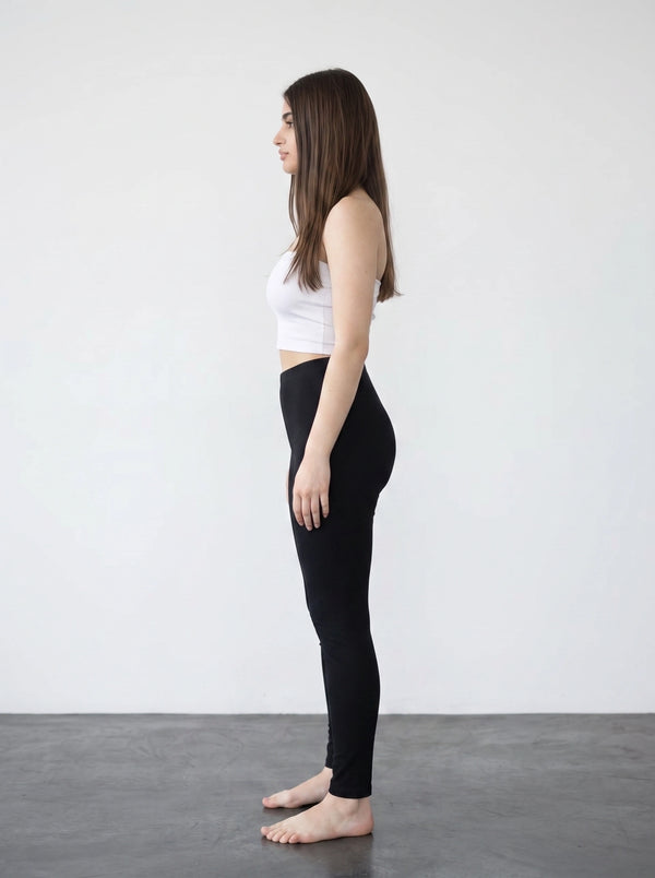 Black Cotton Leggings