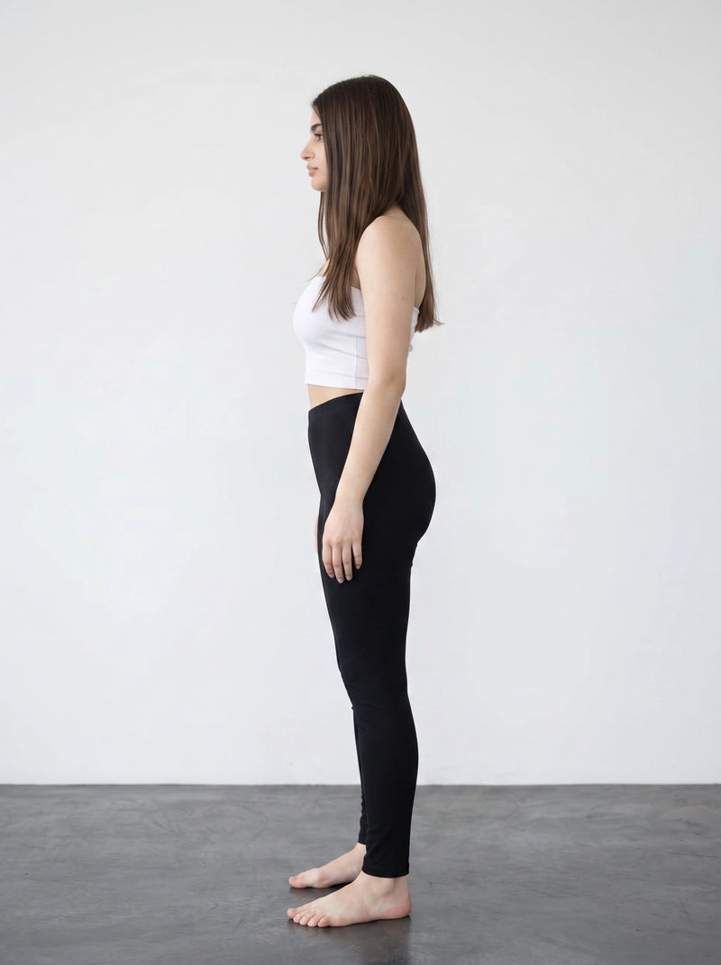 Black Cotton Leggings