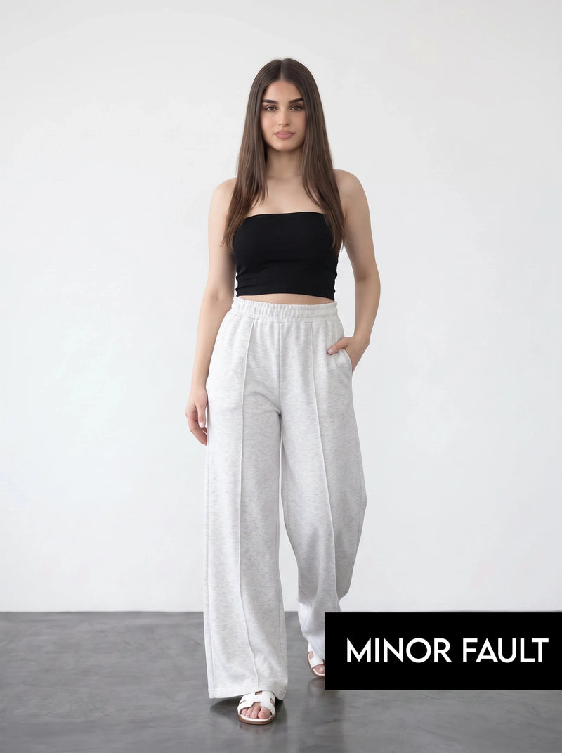 (Minor Fault) Hash Wide Leg Front Seam Trousers