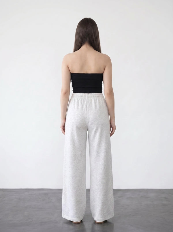 Hash Wide Leg Front Seam Trousers