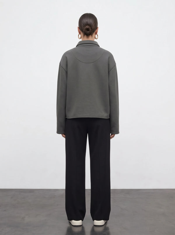 Grey Patch Pocket Zip Jacket | Montivo Pakistan