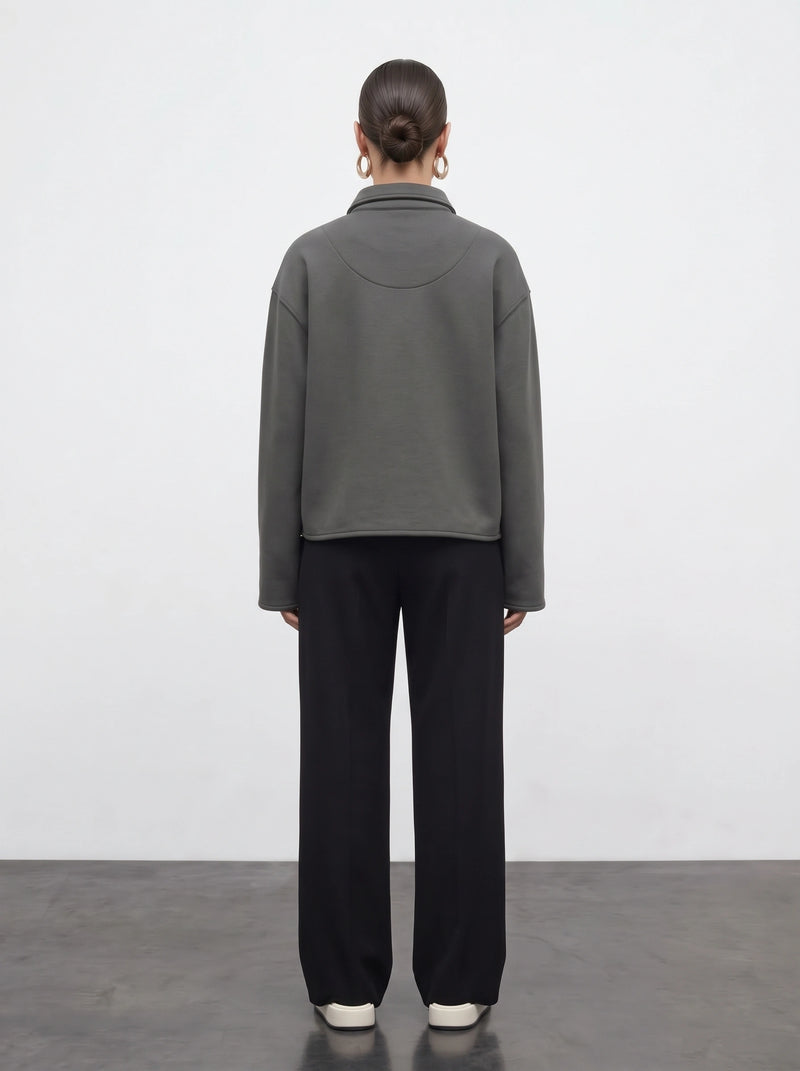 Grey Patch Pocket Zip Jacket | Montivo Pakistan