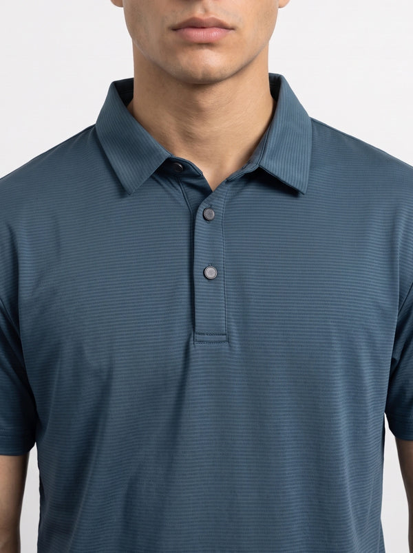 Blue Textured Nylon Polo | Montivo Pakistan