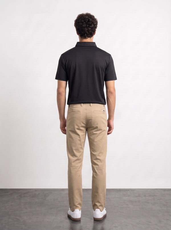 Black Textured Nylon Polo | Montivo Pakistan