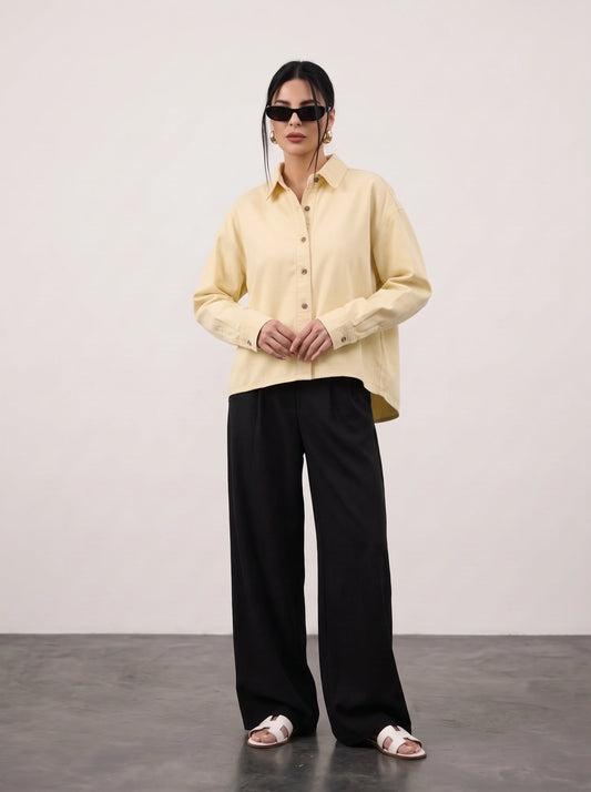 Lemon Denim Oversized Shacket