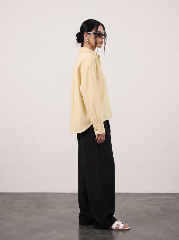 Lemon Denim Oversized Shacket
