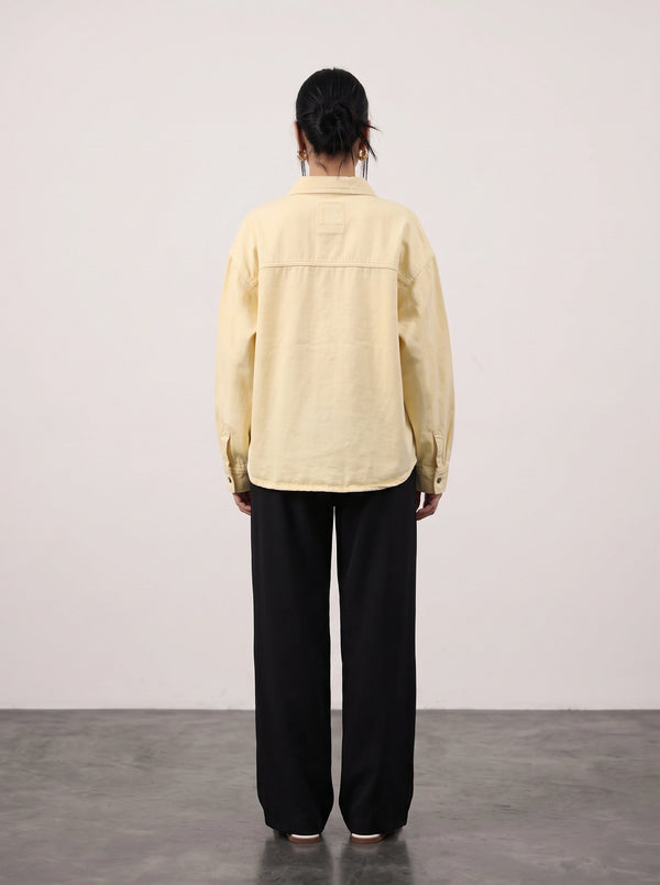 Lemon Denim Oversized Shacket