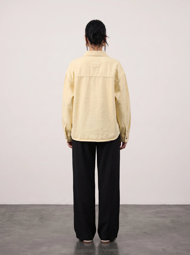Lemon Denim Oversized Shacket
