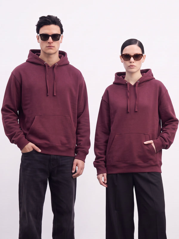 Burgundy Oversized Hoodie | Montivo Pakistan