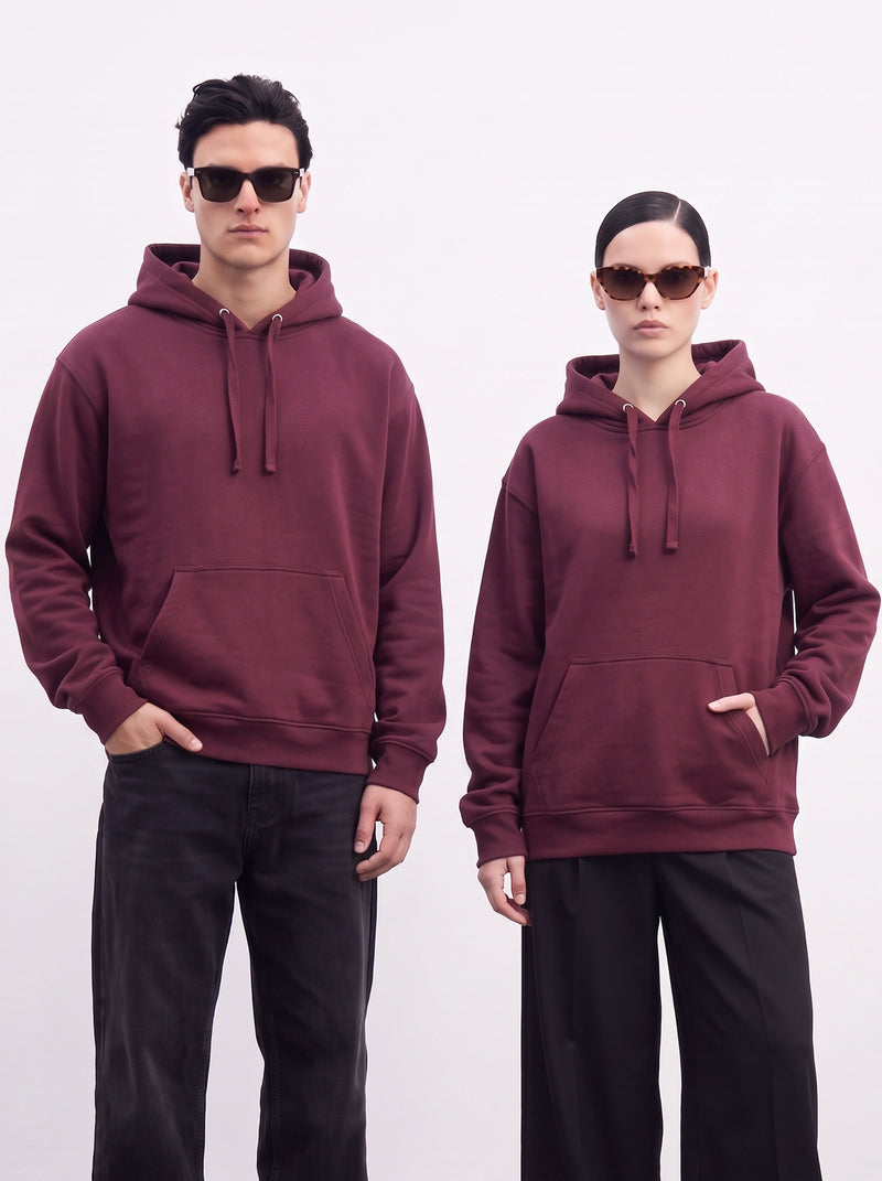 Burgundy Oversized Hoodie | Montivo Pakistan