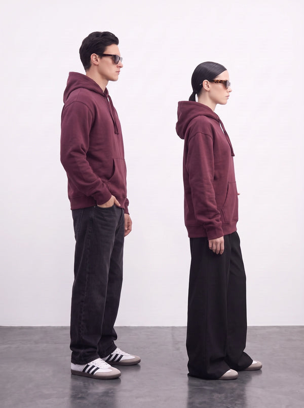 Burgundy Oversized Hoodie | Montivo Pakistan