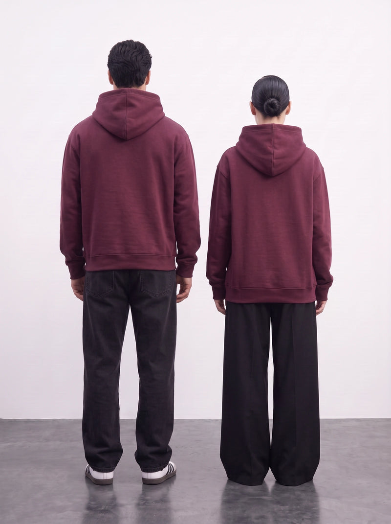 Burgundy Oversized Hoodie | Montivo Pakistan