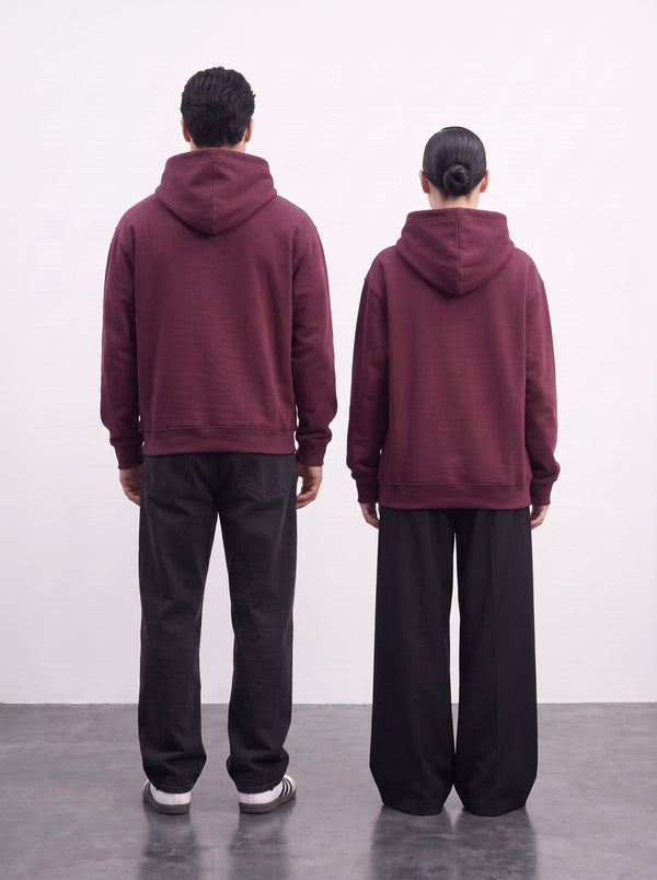 Burgundy Oversized Hoodie | Montivo Pakistan