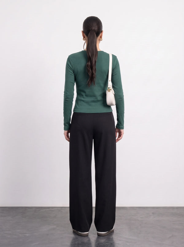 Green Button Down Ribbed Shirt | Montivo Pakistan