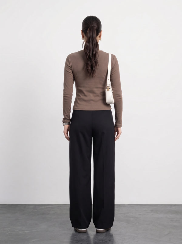 Coffee Button Down Ribbed Shirt | Montivo Pakistan