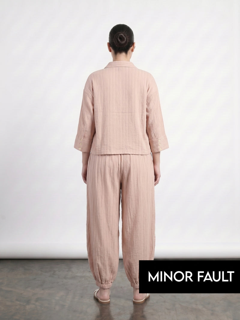 (Minor Fault) Pink Crushed Balloon Trousers
