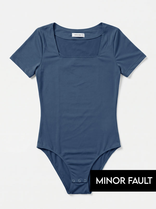 (Minor Fault) Navy Square Neck Bodysuit | Montivo Pakistan