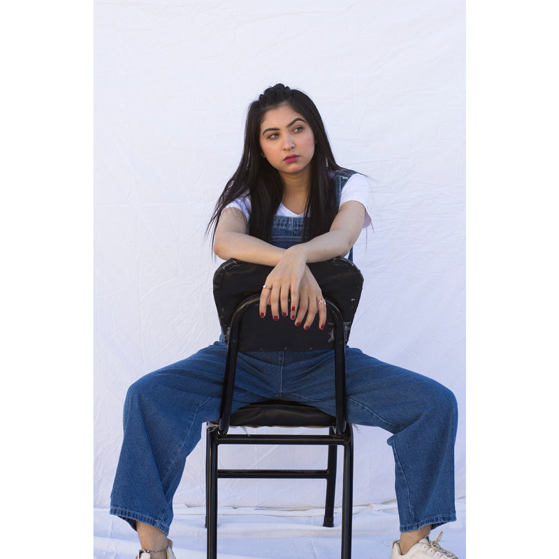 Mid Blue Mom Fit Overall | Montivo Pakistan