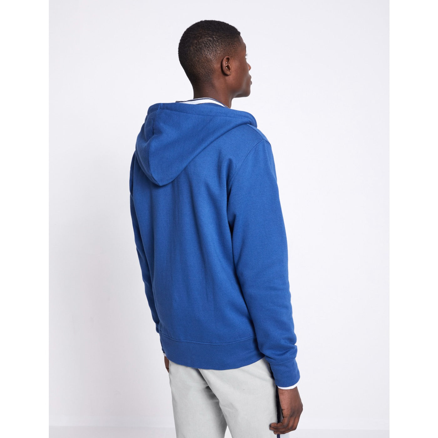 Celio Royal Blue Hooded zip sweatshirt | Montivo Pakistan