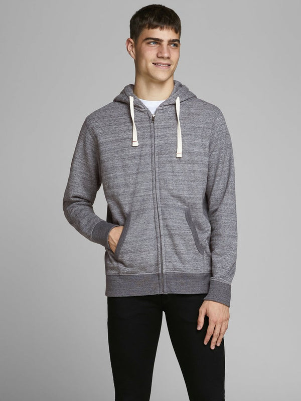 Jack &amp; Jones Grey Melange Hoodie | Montivo Pakistan