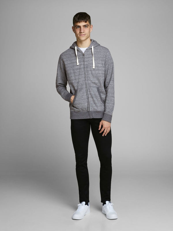 Jack &amp; Jones Grey Melange Hoodie | Montivo Pakistan