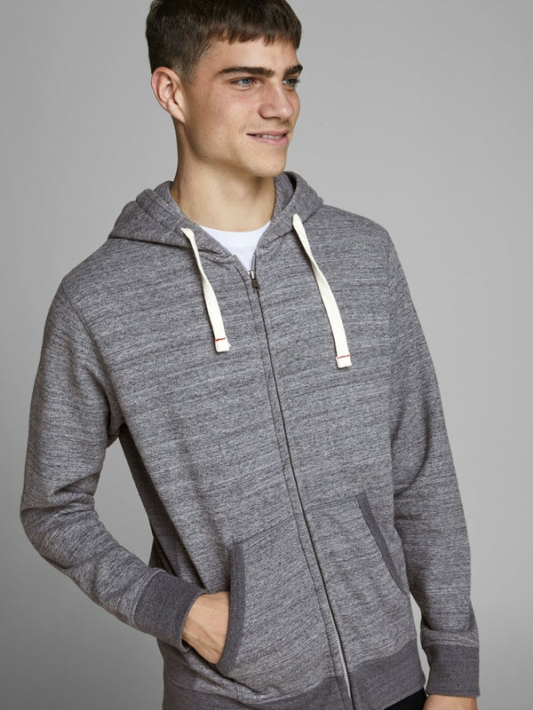 Jack &amp; Jones Grey Melange Hoodie | Montivo Pakistan