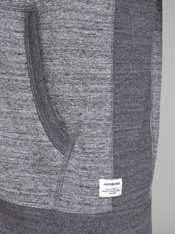 Jack &amp; Jones Grey Melange Hoodie | Montivo Pakistan