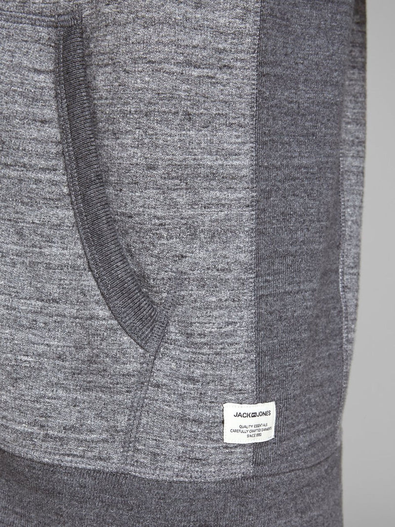 Jack &amp; Jones Grey Melange Hoodie | Montivo Pakistan