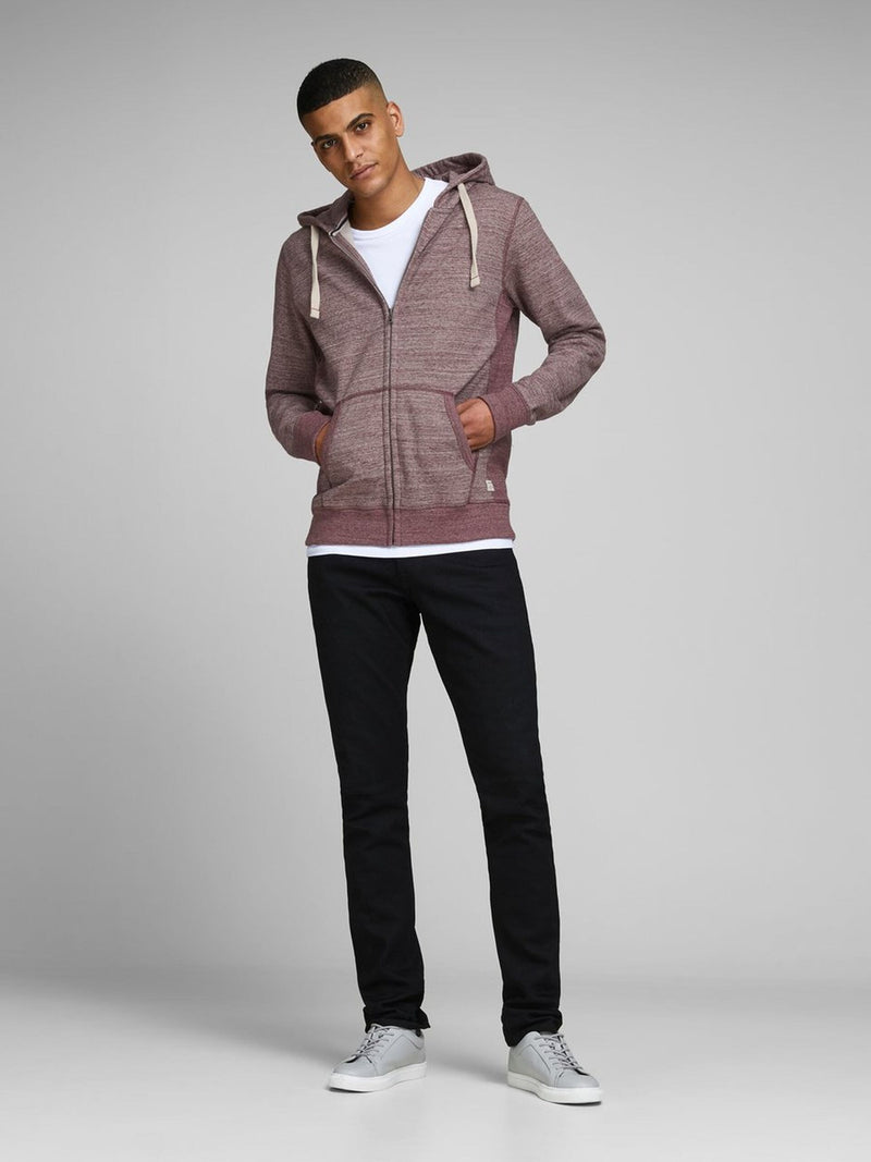 Jack &amp; Jones Red Melange Hoodie | Montivo Pakistan