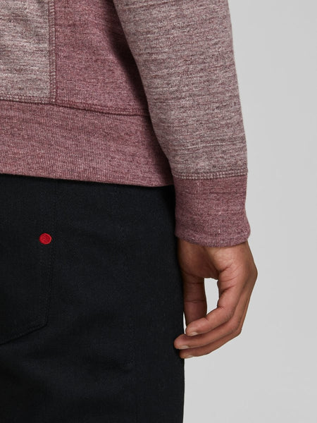 Jack &amp; Jones Red Melange Hoodie | Montivo Pakistan