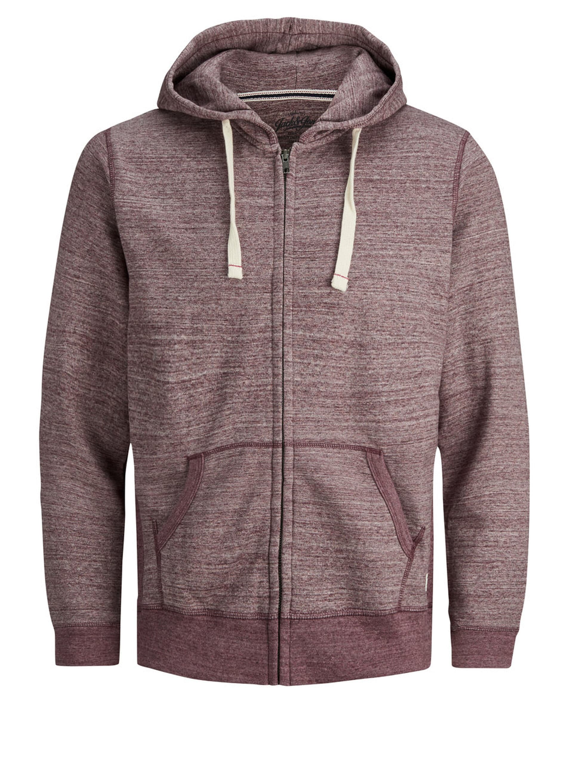 Jack &amp; Jones Red Melange Hoodie | Montivo Pakistan