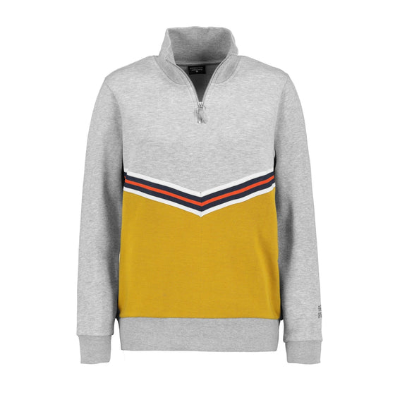 Stitch & Soul Grey sweatshirt with half zip | Montivo Pakistan