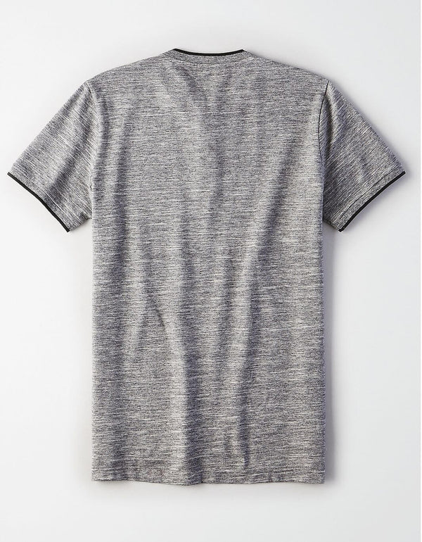 American Eagle Grey French Collar Polo | Montivo Pakistan