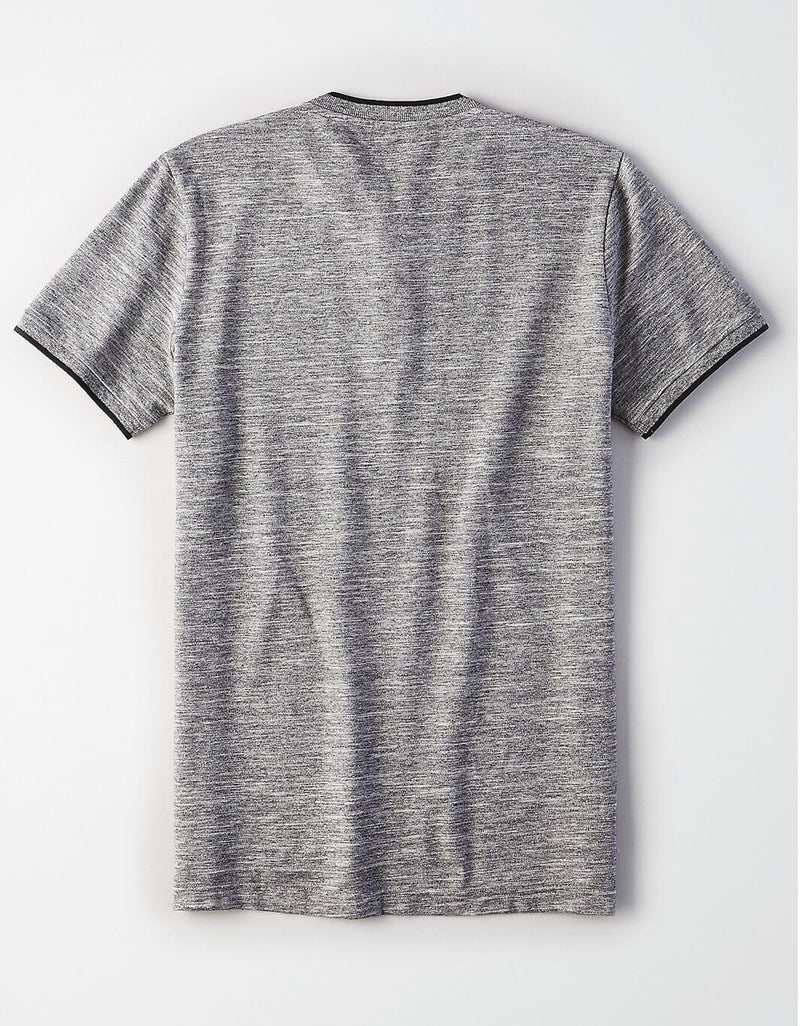 American Eagle Grey French Collar Polo | Montivo Pakistan