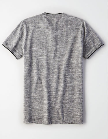 American Eagle Grey French Collar Polo | Montivo Pakistan