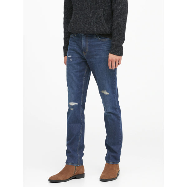 Banana Republic Blue Slim Ripped Jeans | Montivo Pakistan