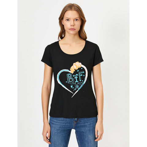 Hello Paris BFF Black Tshirt | Montivo Pakistan