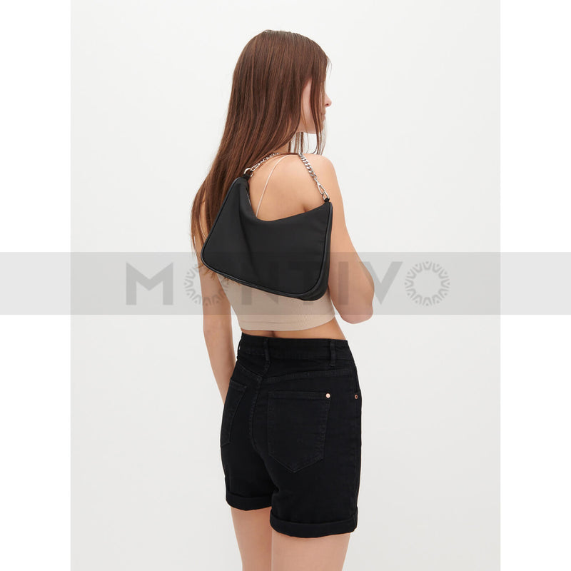 Reserved Women Denim Black Shorts | Montivo Pakistan