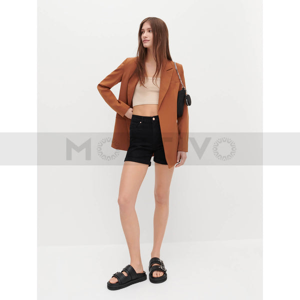 Reserved Women Denim Black Shorts | Montivo Pakistan