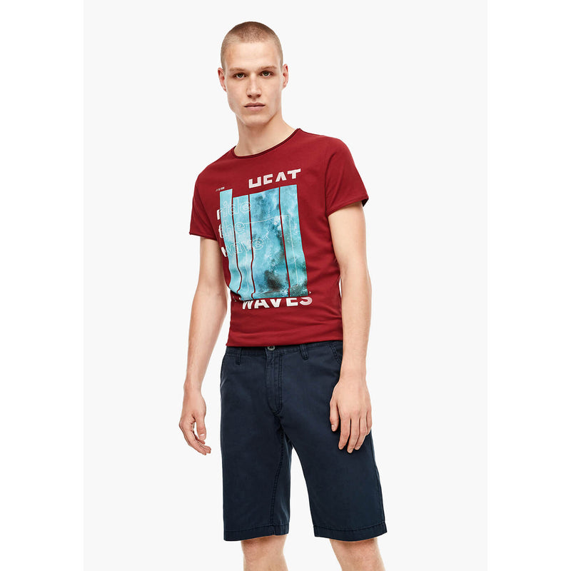 Q/S Regular Fit Bermuda Blue Shorts | Montivo Pakistan