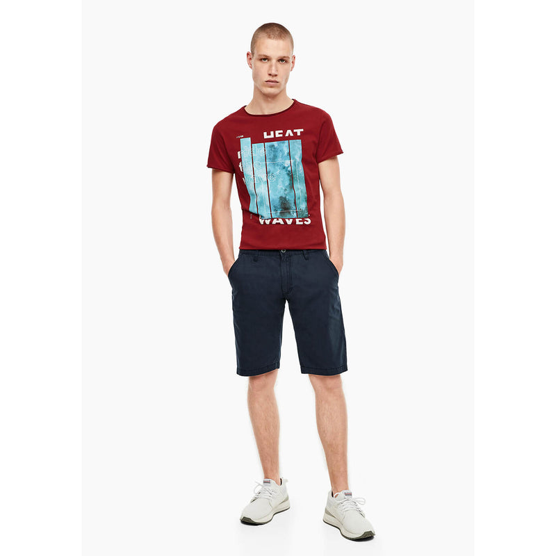 Q/S Regular Fit Bermuda Blue Shorts | Montivo Pakistan