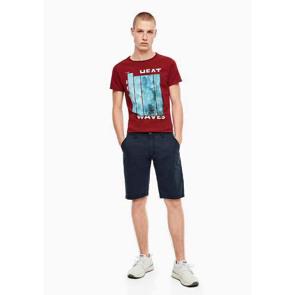Q/S Regular Fit Bermuda Blue Shorts | Montivo Pakistan