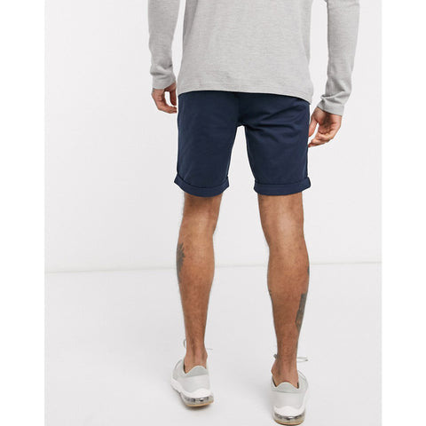 Selected Homme navy organic cotton chino shorts | Montivo Pakistan