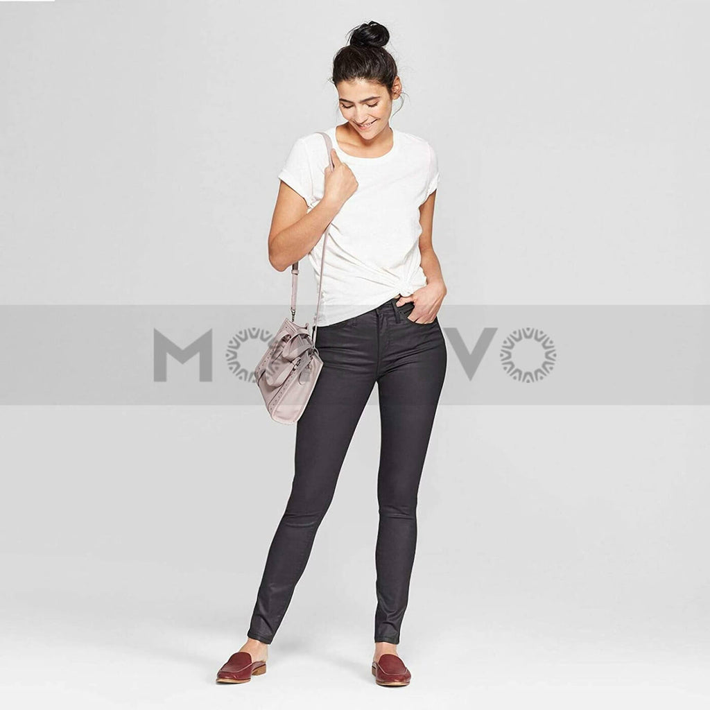 UT Coated Black High Rise Jeans | Montivo Pakistan