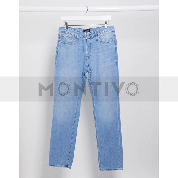 JJ Light Blue Slim Straight Jeans | Montivo Pakistan