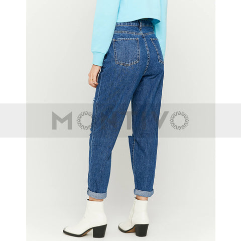 TW High Waist Ripped Slouchy Jeans | Montivo Pakistan