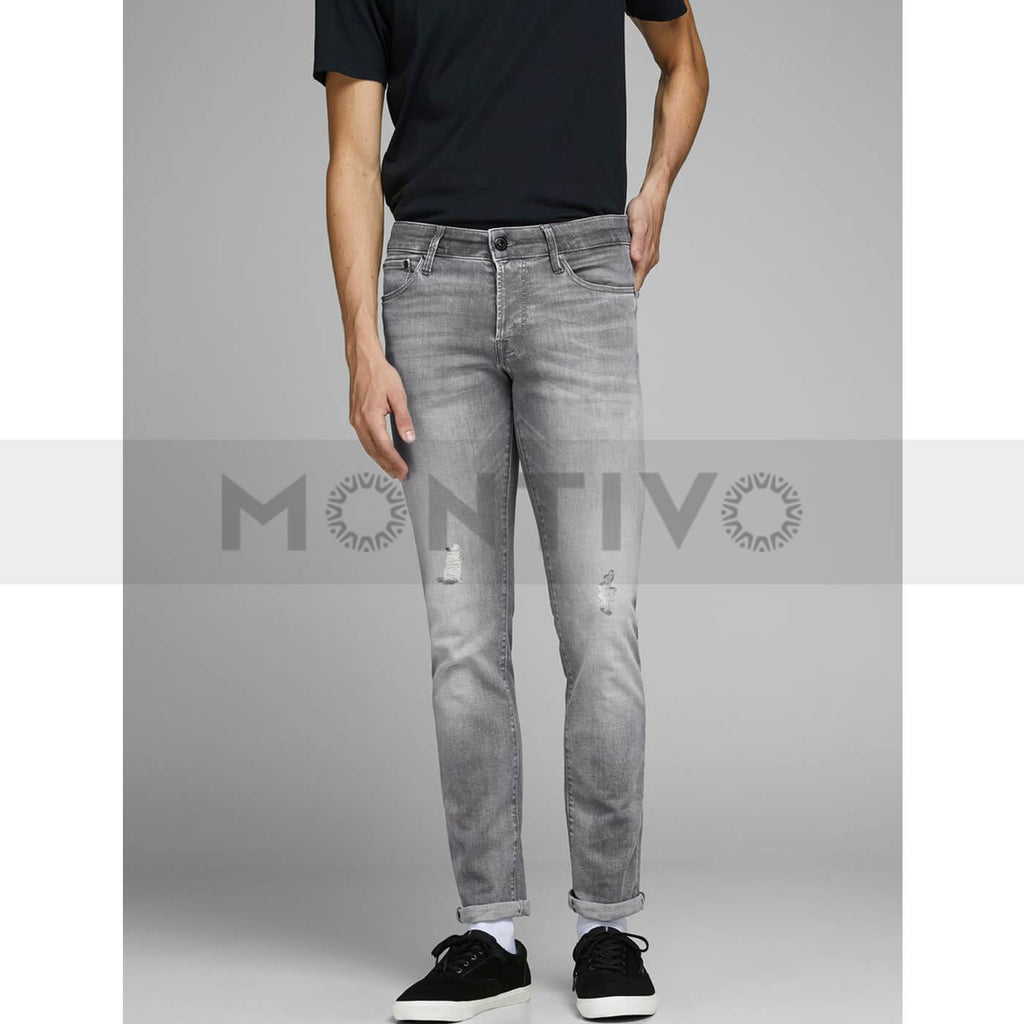 JJ Grey Ripped Slim Fit Jeans | Montivo Pakistan