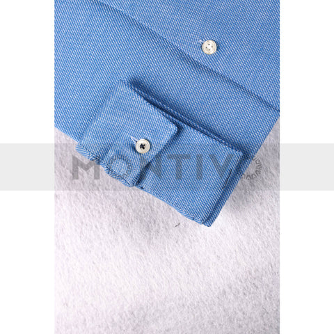 Zara Indigio Textured Slim Fit Shirt