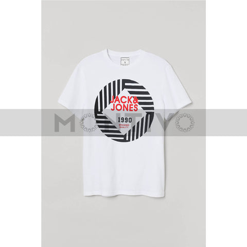JJ White Printed Graphic Tee | Montivo Pakistan